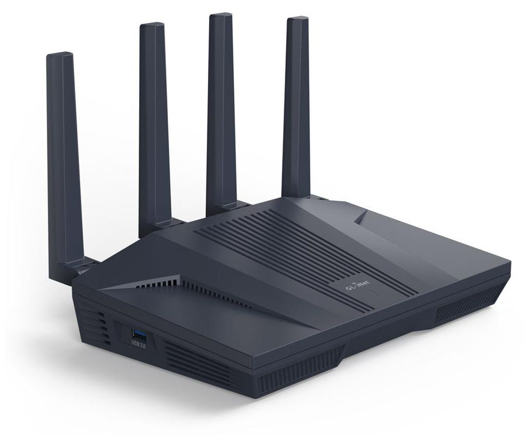 GL.iNet Flint 2 GL-MT6000 Wi-Fi 6 Router, Dualband AX6000, Produktbild 