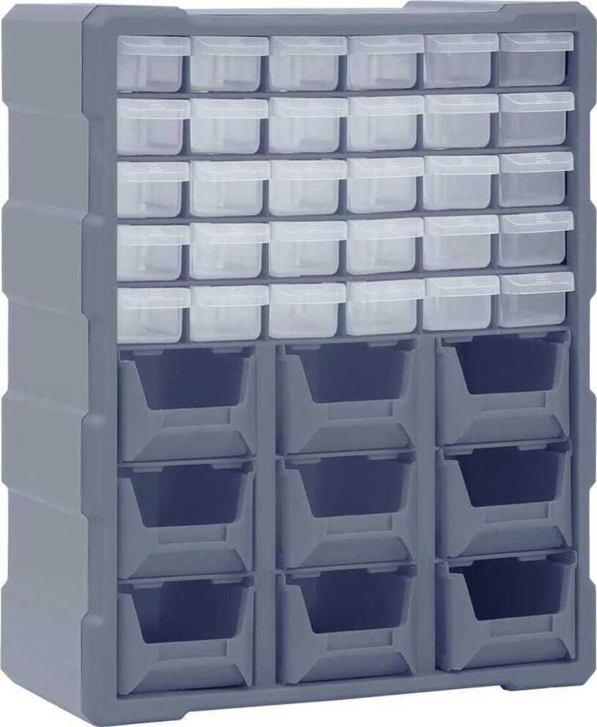 The Living Store Multi-Schubladen-Organizer mit 39 Schubladen 38x16x47 cm