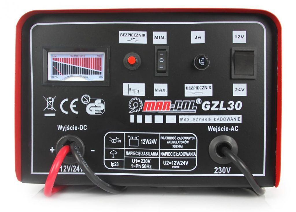 MAR-POL Nabíječka autobaterií 12/24V GZL-30 M82506 Obrázek produktu 2