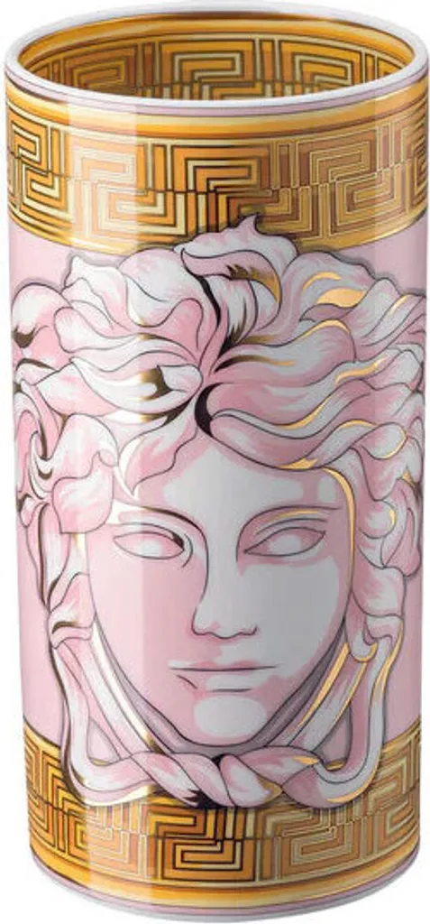 Vase Versace Home Medusa Amplifié Rose 24 cm : Rehaussez votre Déco