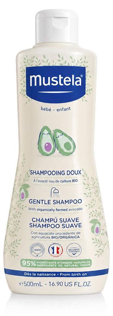 MUSTELA Milde kindershampoo met Avocado-Perseose, 500 ml Productafbeelding 
