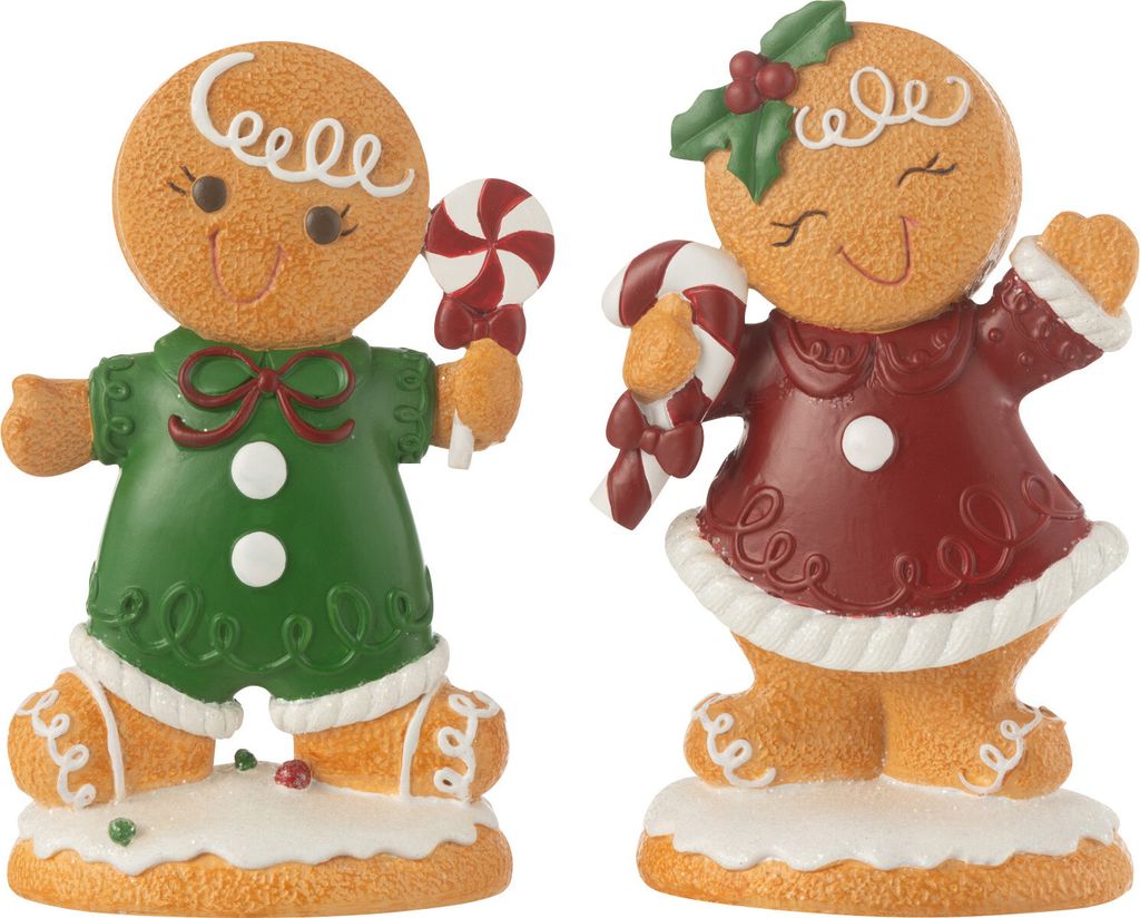 J-Line Lebkuchen Jungen+Mädchen Süßigkeit Resin Mix Small 2 Sortiert