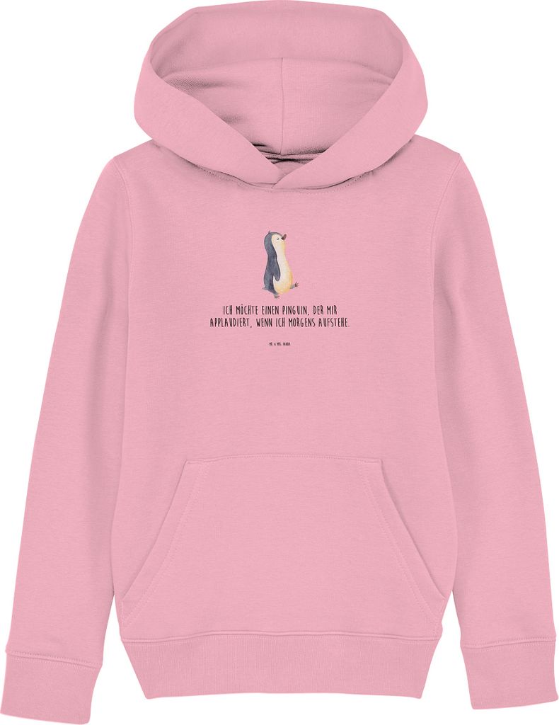 Mr. & Mrs. Panda Organic Kinder Hoodie Pinguin marschieren Produktbild 