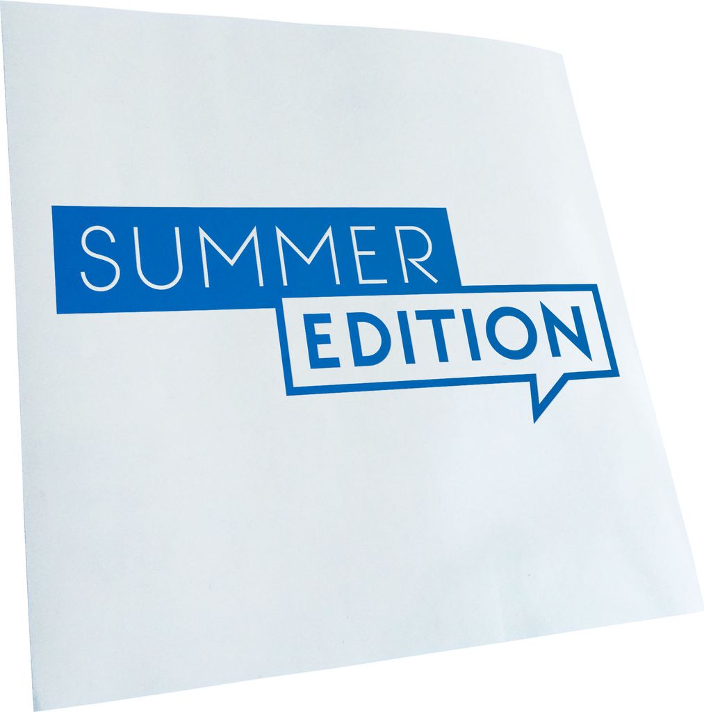 Kiwistar - Autoaufkleber - Summer Edition - Blau - 30x12cm - Aufkleber für Auto, Laptop, Fahrrad, LKW, Motorrad Mehrfarbig JDM Decal Racing