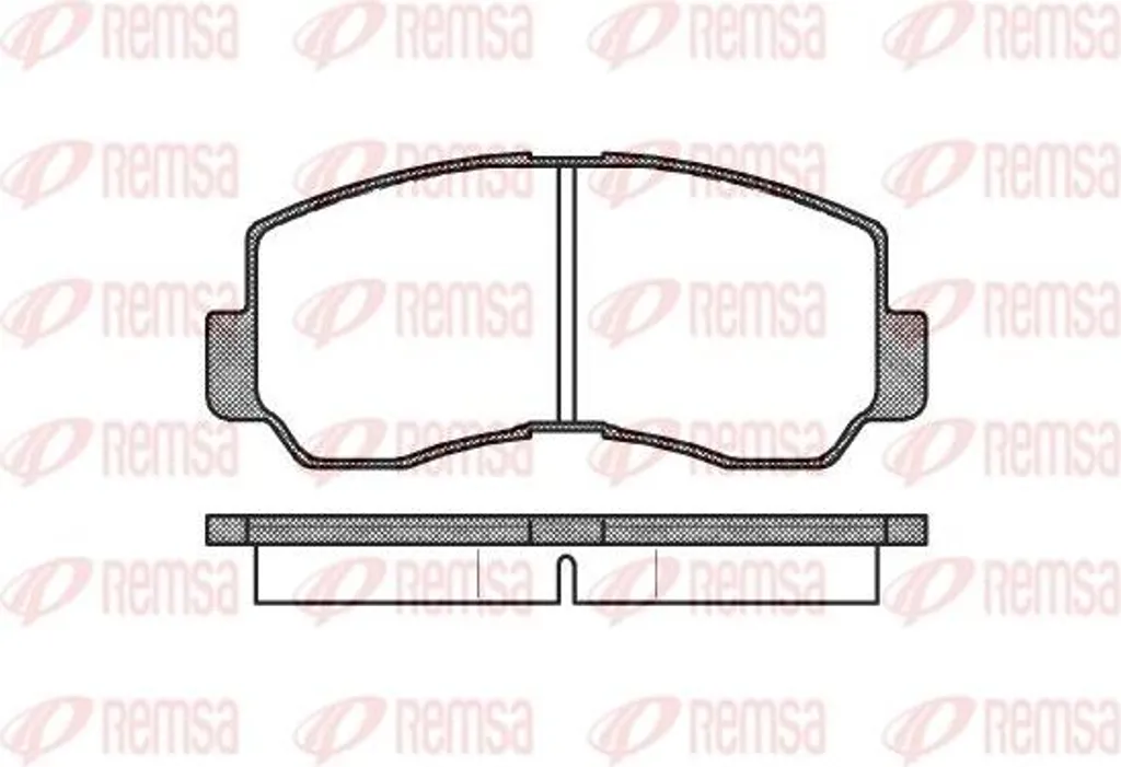 Plaquettes de frein REMSA 0094.40 - Jeu complet OE MB193295 pour Pajero