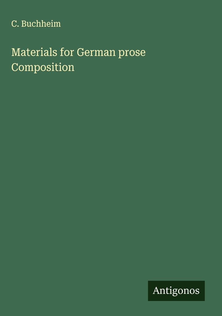 Materialien für deutsche Prosa Komposition