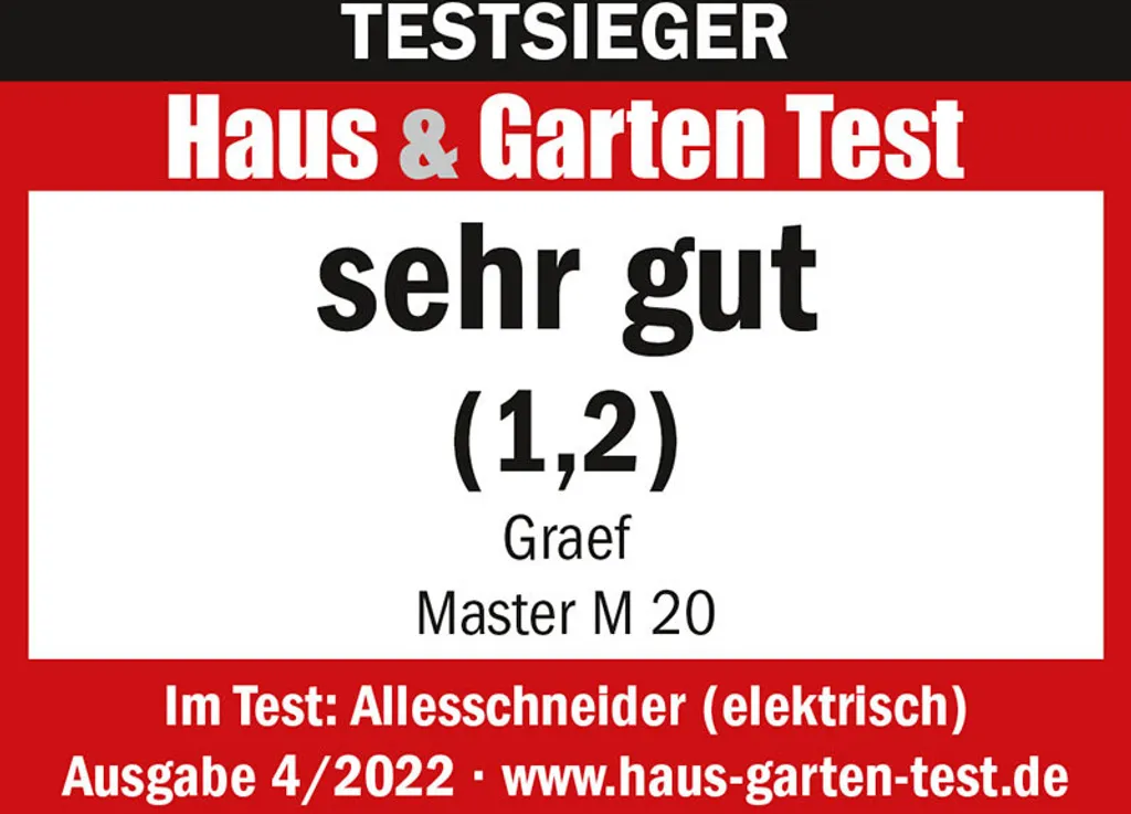Trancheuse universelle GRAEF M 20 pour couper le pain sans effort - 20