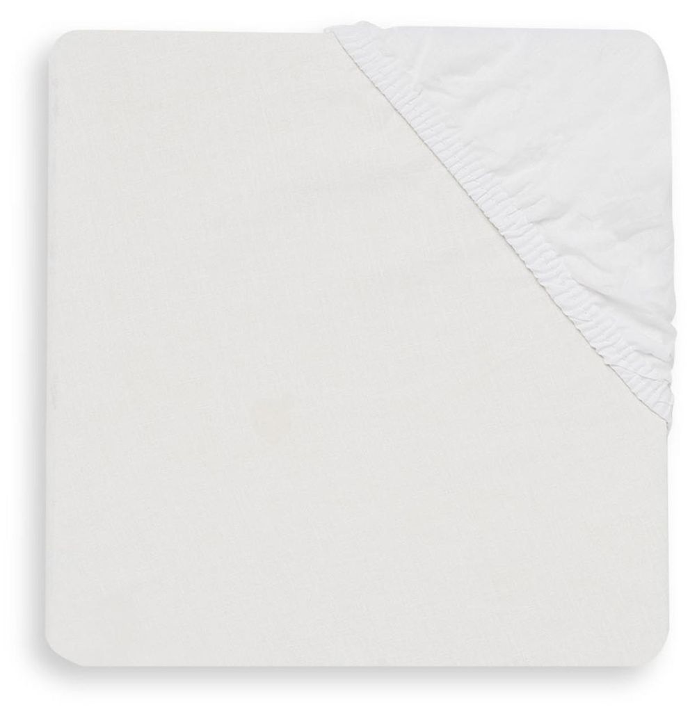 Spannbettlaken Baumwolle 60 x 120 cm - Weiß Produktbild 
