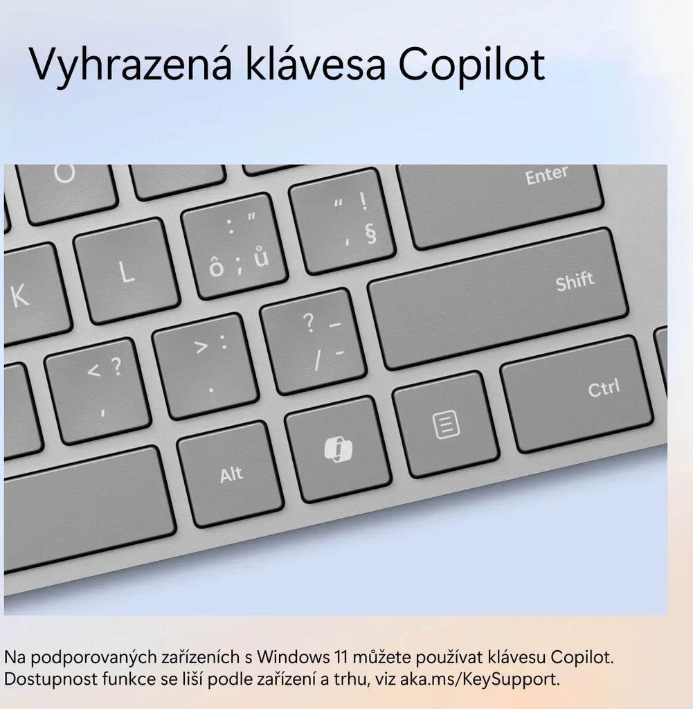 Clavier AZERTY Microsoft Surface Gris avec Pavé Tactile Multi-Geste - 3