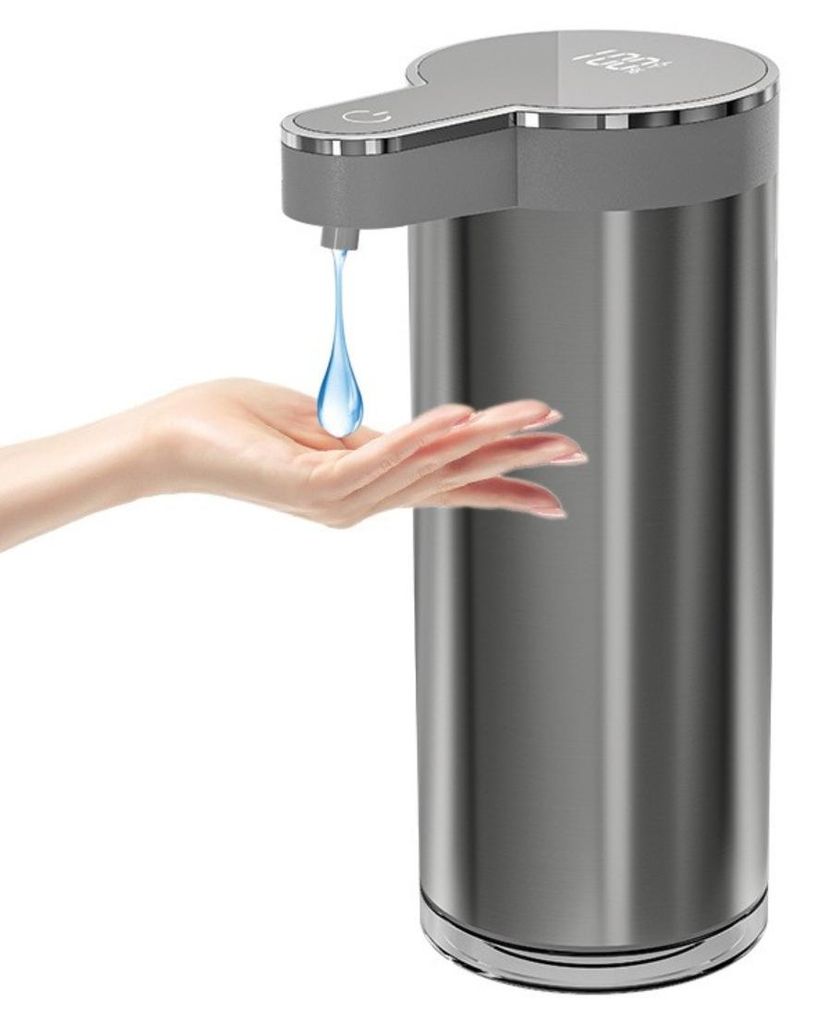 INF Edelstahl Seifenspender berührungslos 400ml USB für Küche und Bad