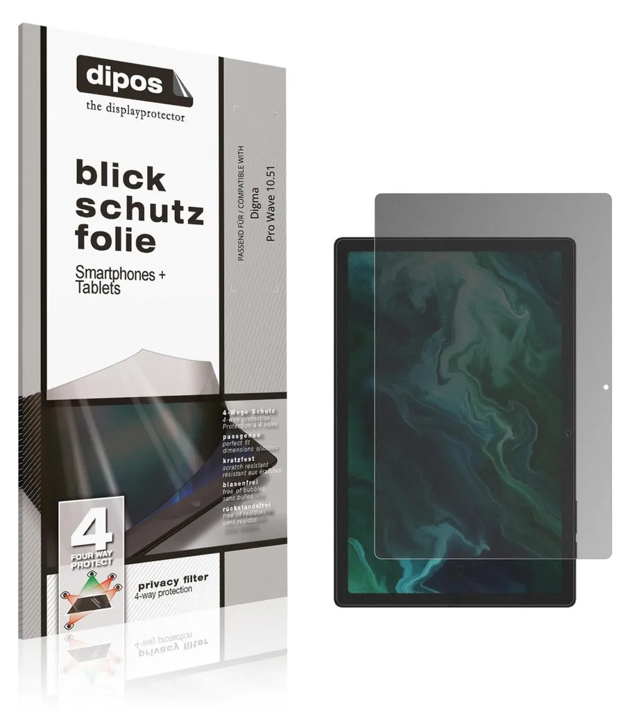 Protecteur Anti-Espion dipos Film Confidentialité Digma Pro Wave 10.51