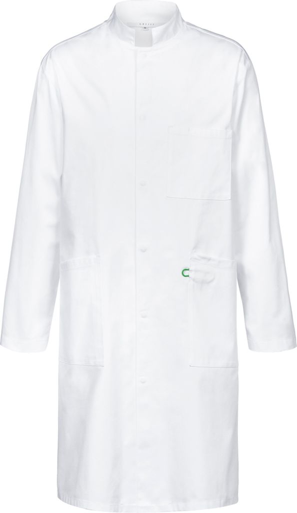 Greiff CARE uni Arztkittel Langarm Stehkragen Regular-Fit Weiß 4XL
