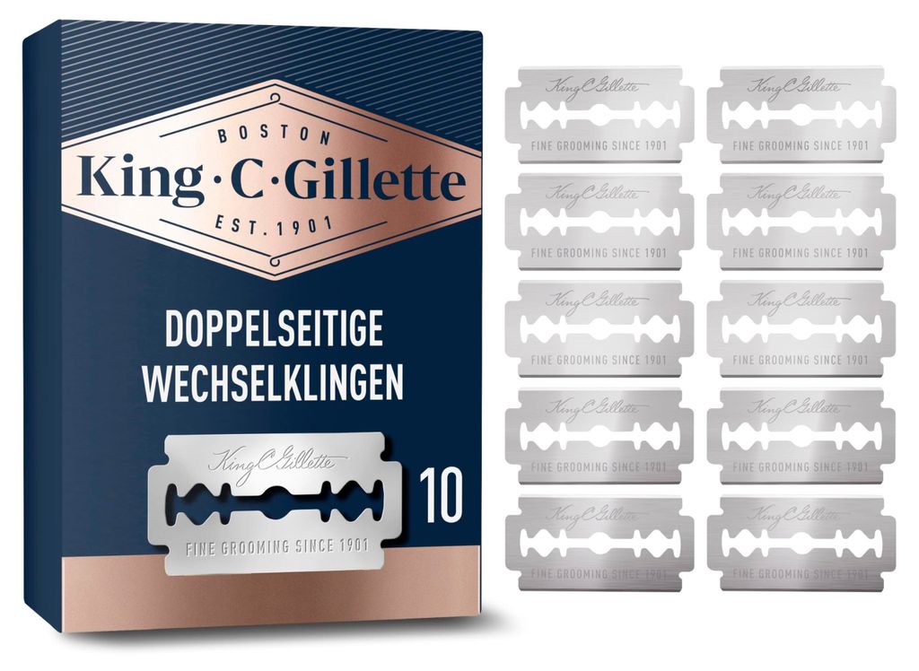 King C. Gillette Rasierklingen Herren, 10 Original Produktbild 