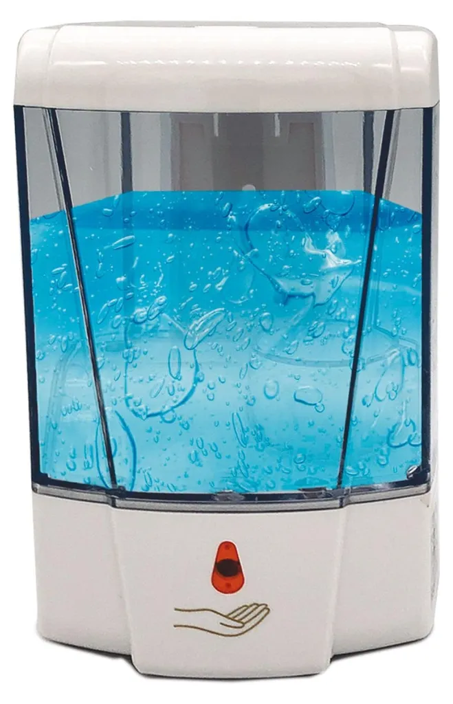 Distributeur de Savon Mains sans Contact 700ml Fixation Murale Inclus