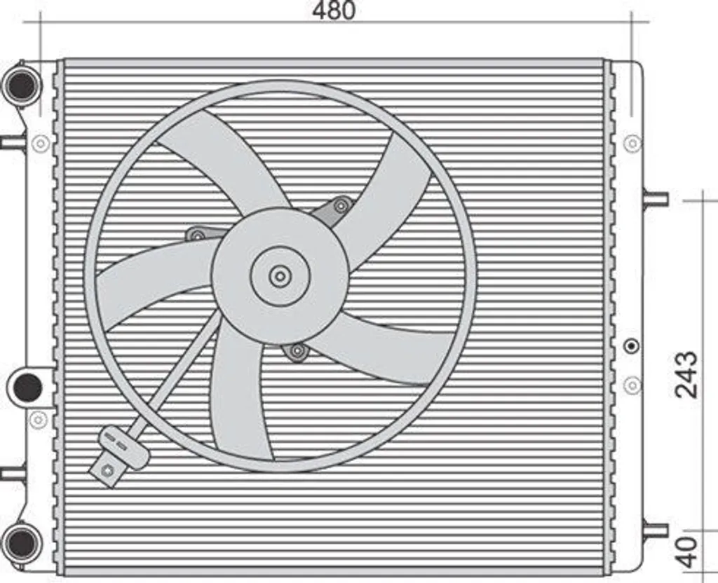 Évitez la surchauffe moteur : Radiateur avec évent Seat Ibiza IV Skoda