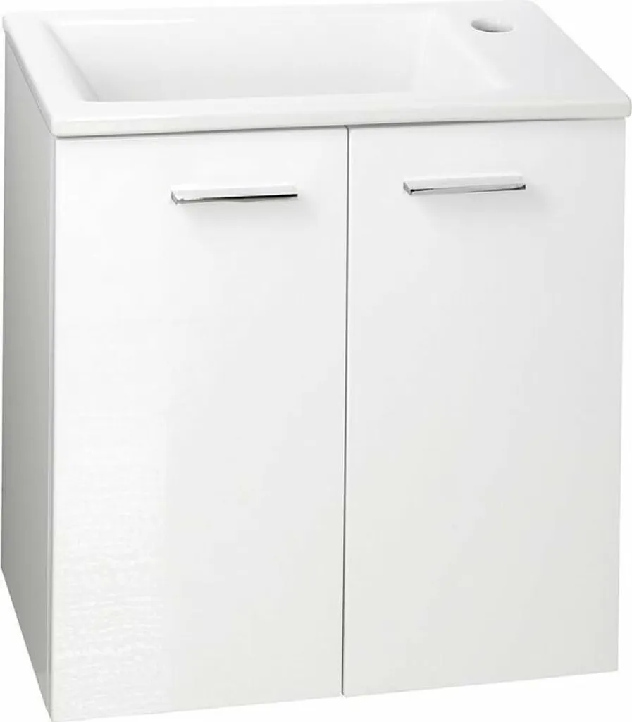 Base Mobile Bagno ZOJA Bianco 49x50x25cm 2 Ante | Arredo Qualità Italiana