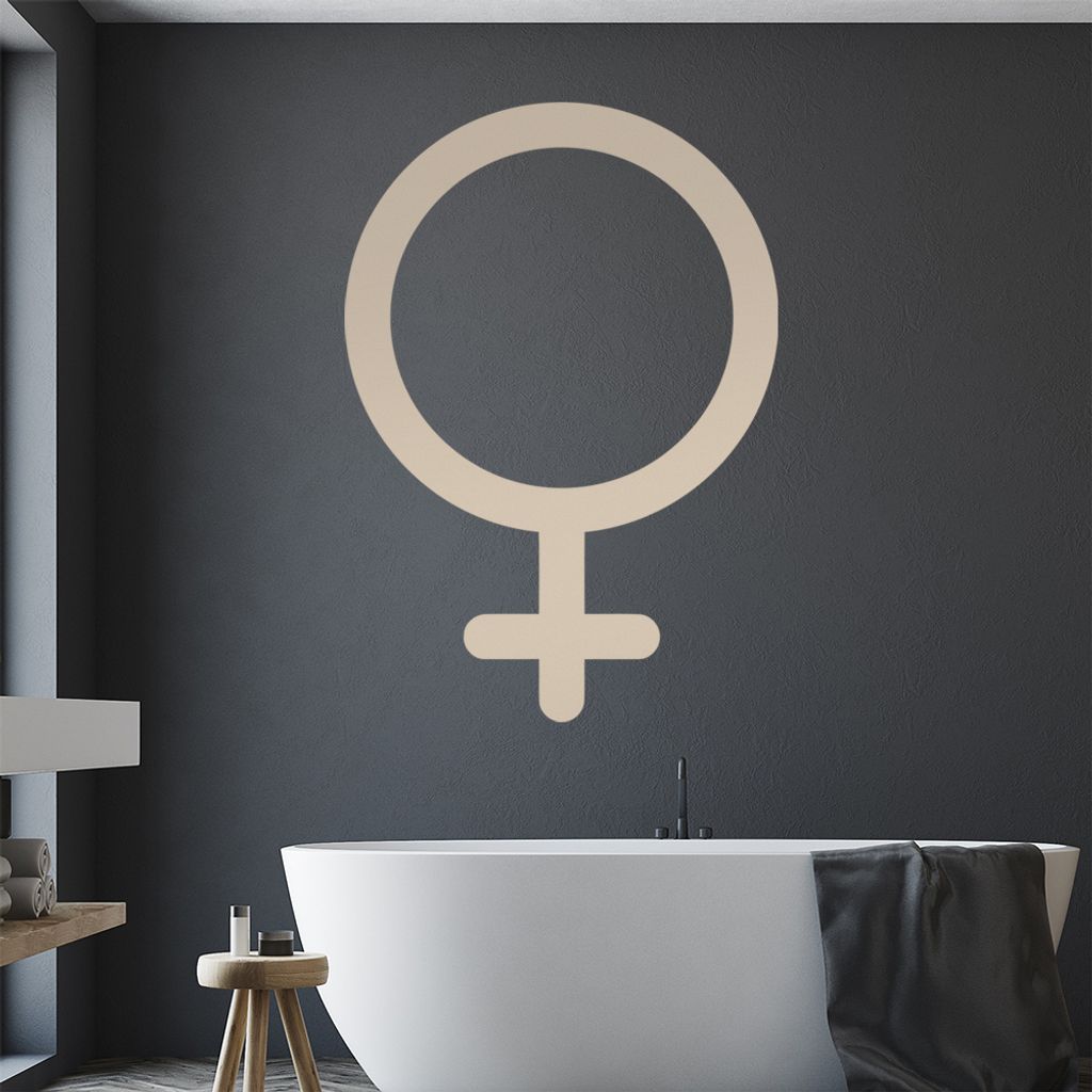 Weibliches Geschlecht Wandtattoo Wandaufkleber Wall Sticker - Dekoration, Küche, Wohnzimmer, Schlafzimmer, Badezimmer