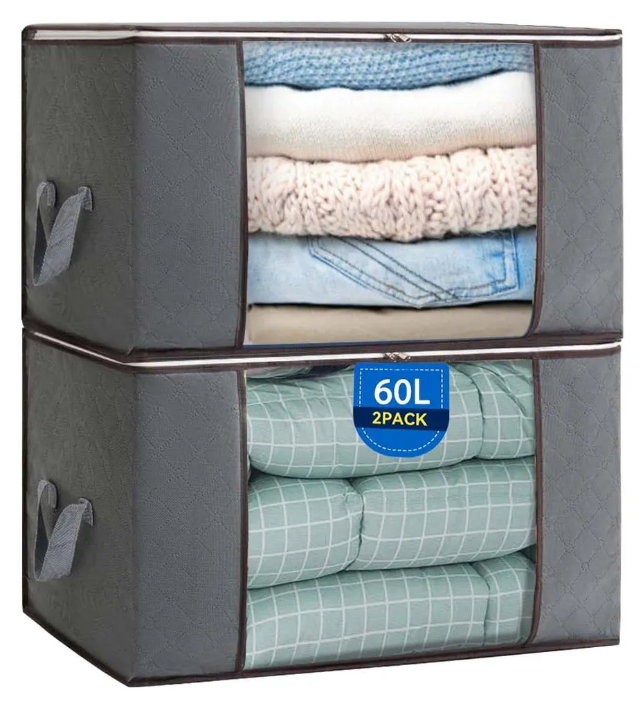 Sac de rangement anti-poussière 60L pour linge et textile fragile