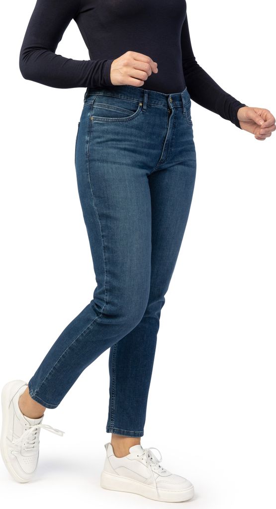 Stooker Women NIZZA FLEXXI MOVE Damen 5-Pocket-Jeans Tapered Fit 42 (Länge 32) blue vintage