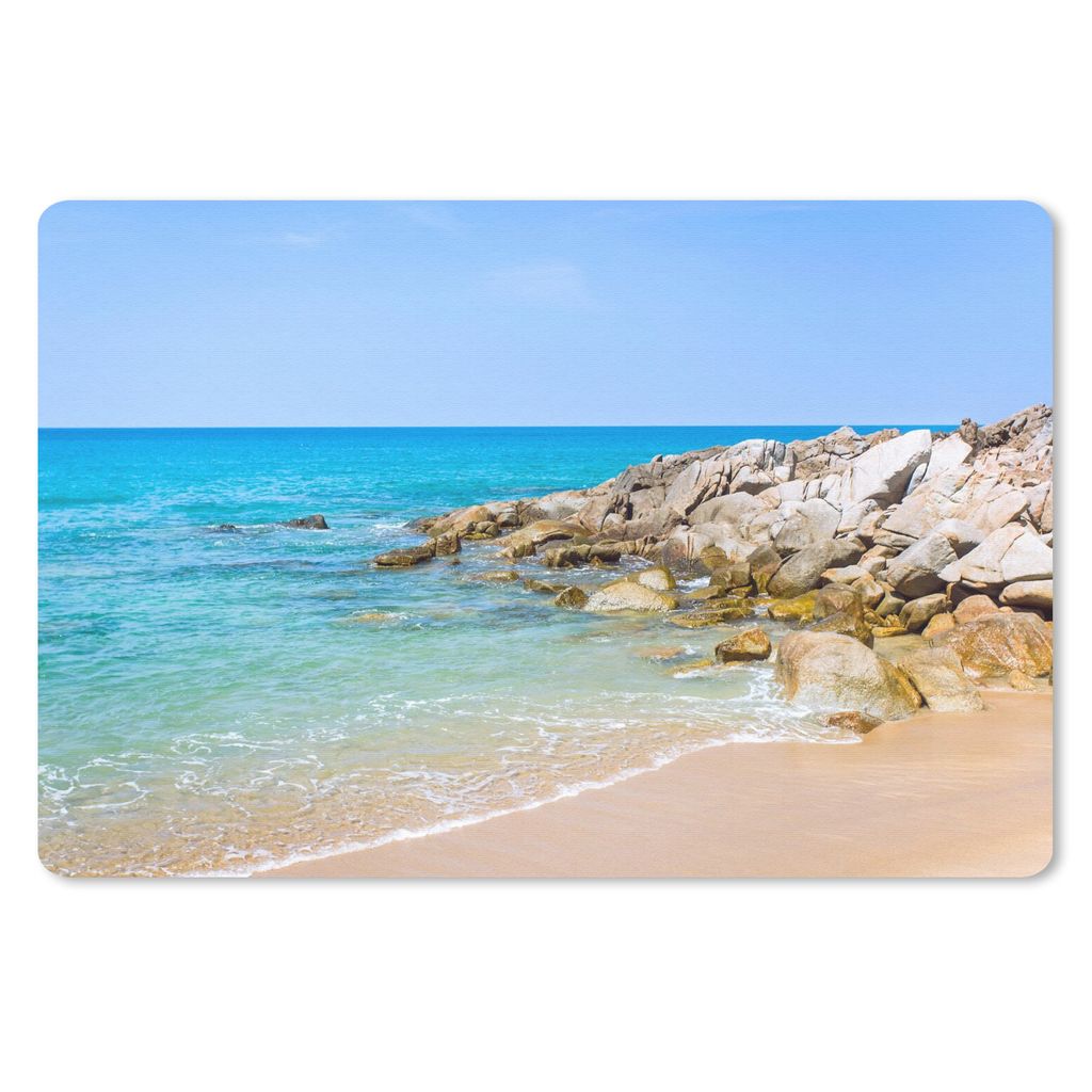 MuchoWow Schreibtischunterlage Strand - Meer - Tropisch - Sommer 60x40 cm - XXL Mauspad - Großes Mauspad