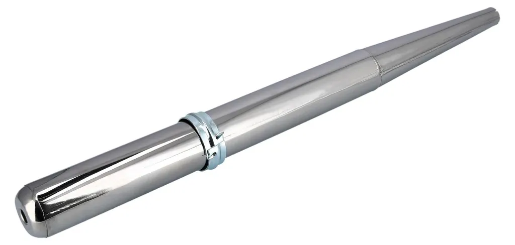 Pot d'échappement sport chromé 32mm pour Simson S51 et KR51 Schwalbe