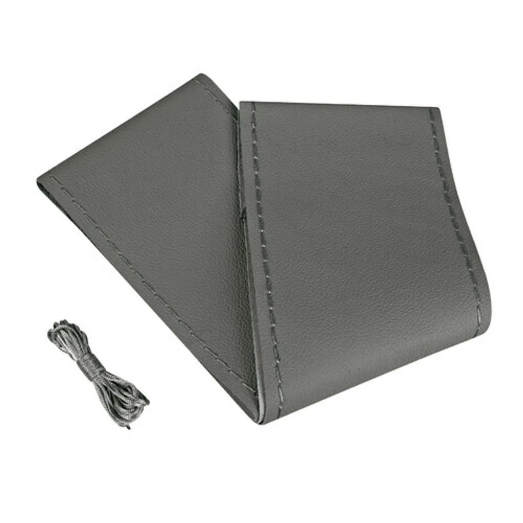 Pilot coprivolante in pelle naturale grigio L - 37/39 cm Kit di montaggio incluso