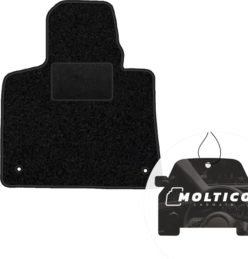 MOTOLUX Set Di 2 Tappetini Anteriori In Velluto Per Citroen C4 Picasso II - Su Misura, Antiscivolo, Con Rinforzo Saldato - 4