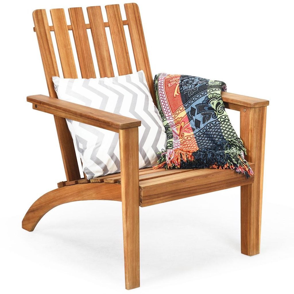 COSTWAY Adirondack Chaise de jardin Fauteuil de jardin en Image du produit 