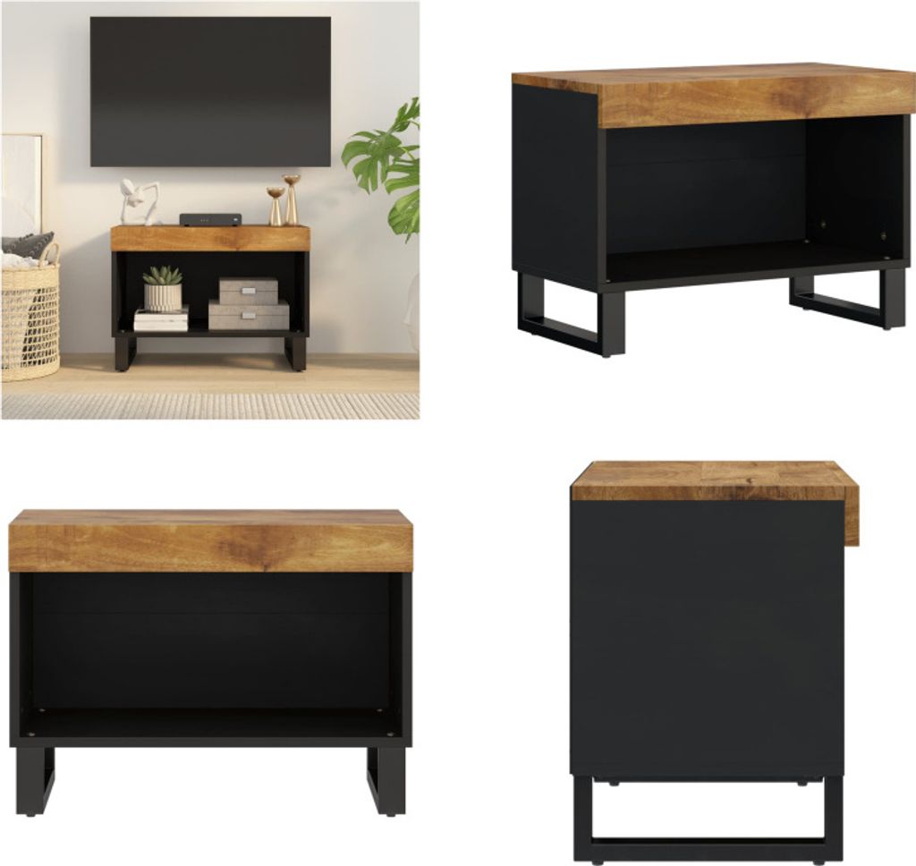 vidaXL TV Schrank 60x33x43,5 cm Massivholz Mango - TV-Schrank - TV-Schränke - TV-Möbel - TV-Ständer