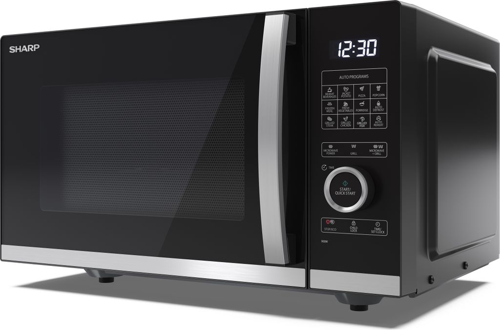 Sharp YC-QG254AE-B Mikrowelle Schwarz 900 W - Kapazität: 25 Produktbild 