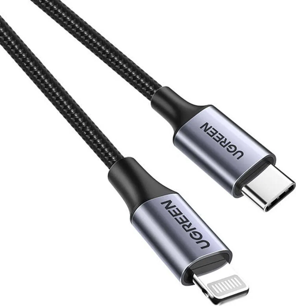 Câble de charge USB-C vers Lightning Ugreen 2M pour iPhone et iPad Noir - 7