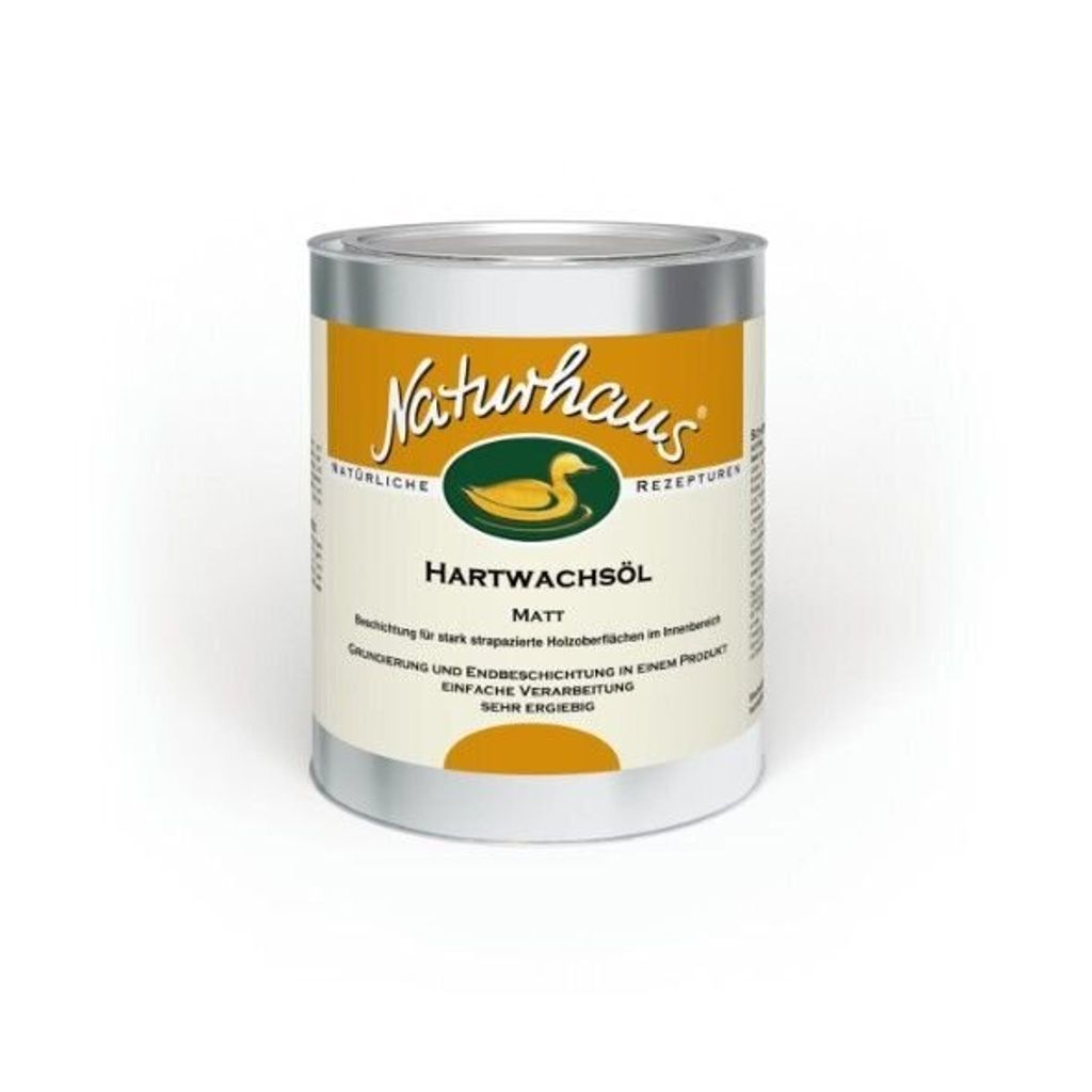 A can of Naturhaus Hartwachsöl matt.