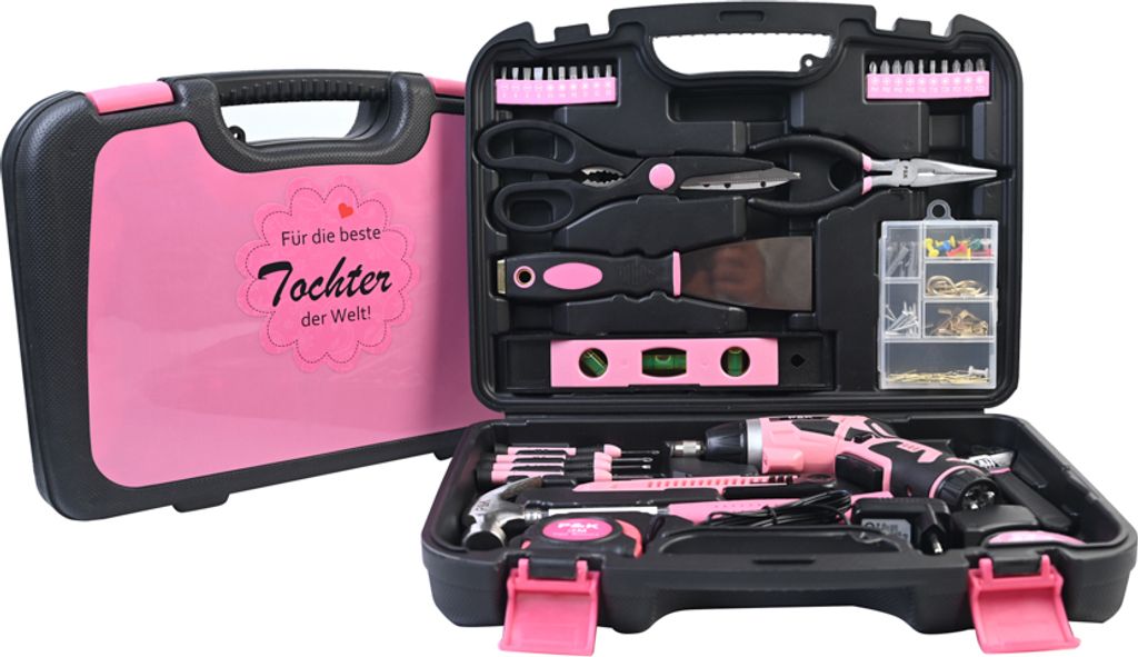 Beste Tochter .Personalisierter 136-teiliger Werkzeugkoffer.