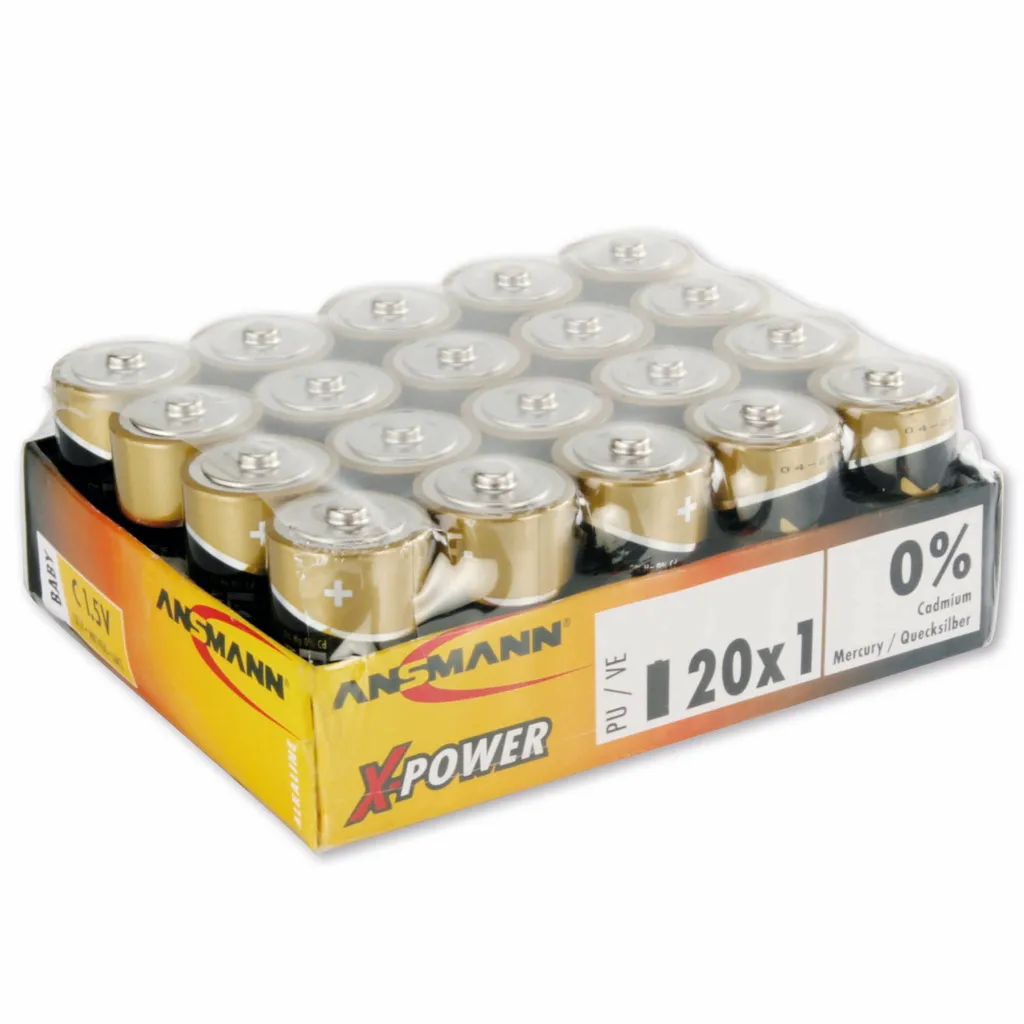 Batterie Ansmann Baby X-Power C 5015691 avec Technologie de Charge Rapide NiMH