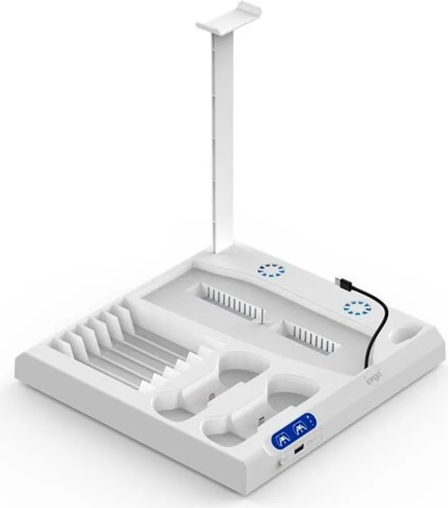 Évitez la Surchauffe PS5 avec ce Support de Charge iPega pour Manettes Noir - 4