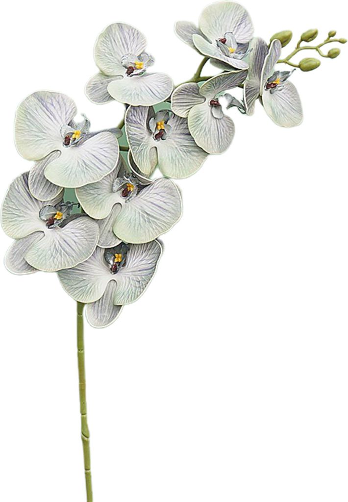 1 PC DIY charmante künstliche Schmetterling Orchidee Silikontisch Mittelstücke Simulation Blume Hochzeitsdekoration-Grün