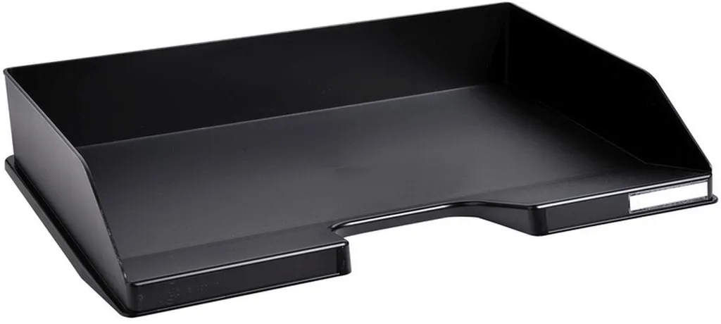 Organiseur de Bureau Noir Combo Cross - Bac à Courrier Superposable A4