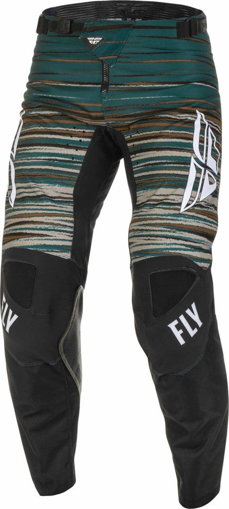 Fly Racing Kinetic Wave Motocross Hose Farben: Schwarz/Blau/Weiß, Grösse: 38
