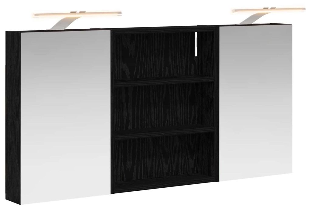 Badezimmerschrank-Set 3 pcs 100 x 10,5 x 50 cm Holzwerkstoff