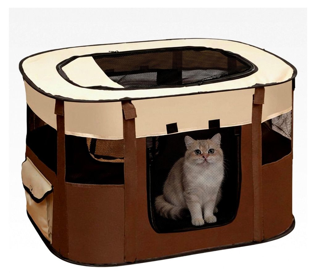 Hundewurfkiste und Katzenwurfkiste 110x85x58 cm, Geschlossene Wurfkiste, Privat, Ruhig und Luftig, Wurfbox für Hunde, Hundelaufstall für die Wohnung