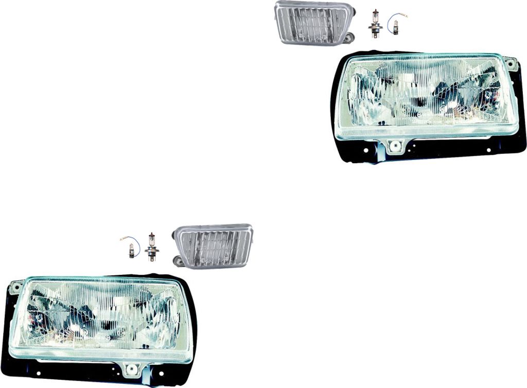 Johns, Scheinwerfer Osram Night Breaker Laser Satz passend für VW Jetta II 19E Nebel 165941017K 165941017 165941017A 165941017D 165941017E 165941018K