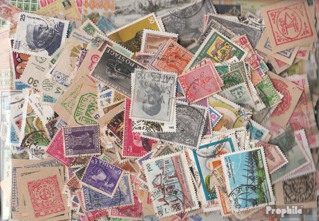 Briefmarken Indien 800 verschiedene Marken