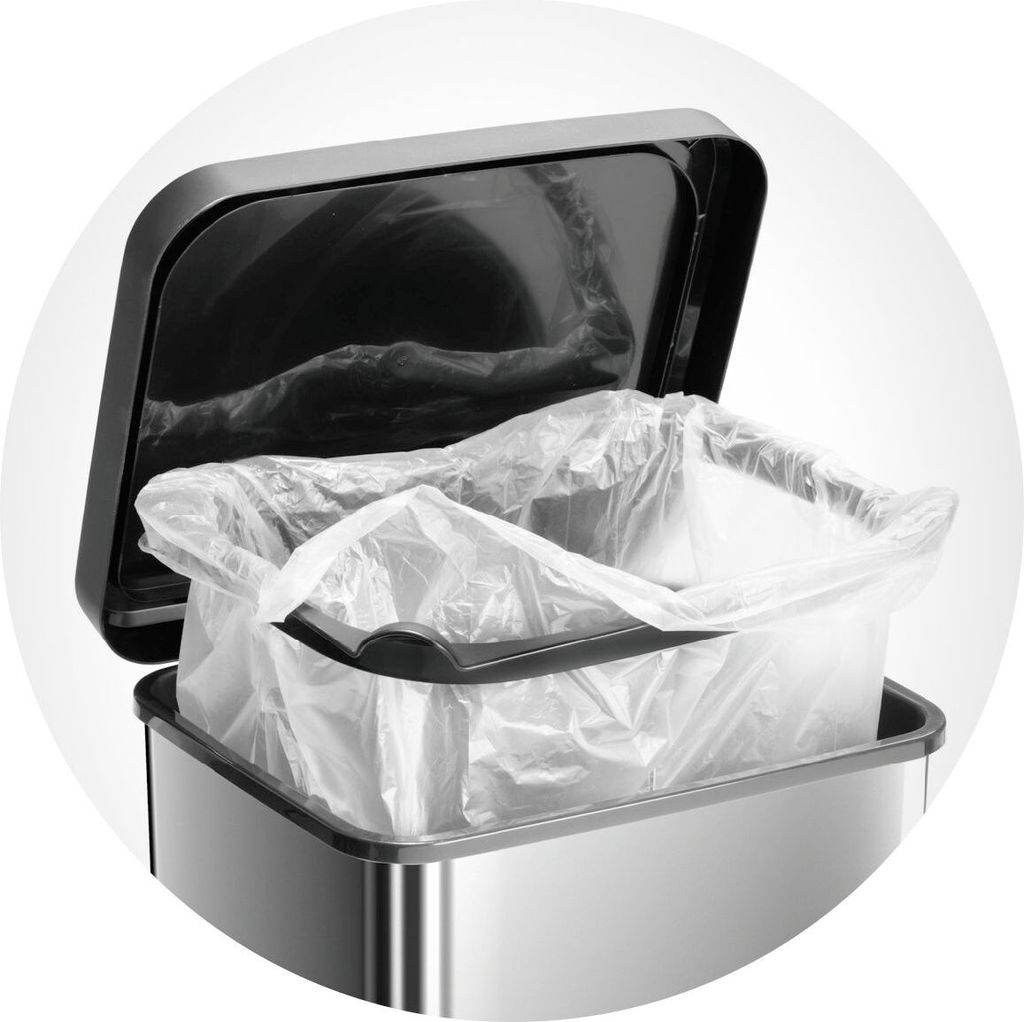 ROTHO Treteimer schwarz/metallicsilber, Inhalt: 20 Liter Produktbild 7