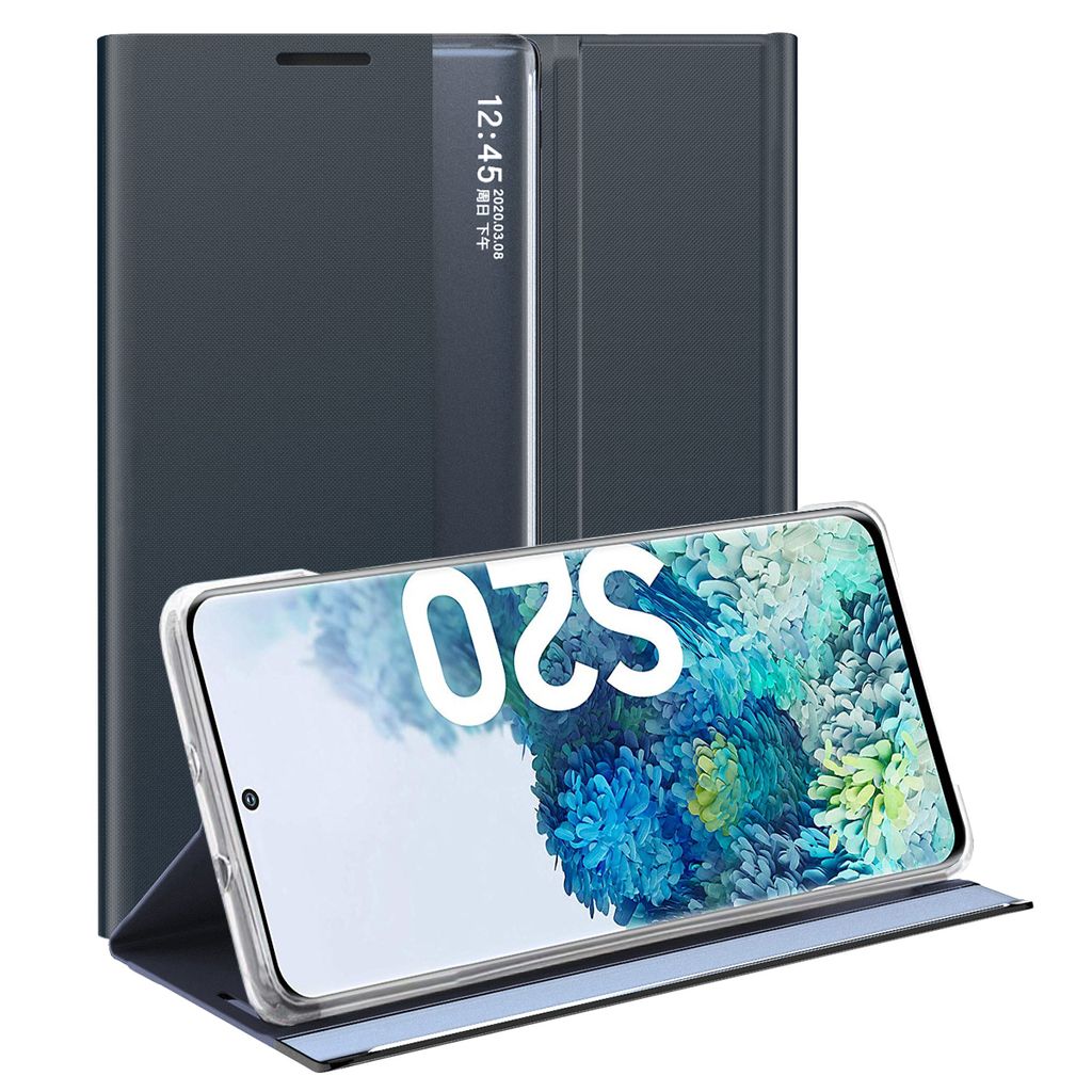 Galaxy S20 Hülle, Flip Leder Smart View Window Klappetui Produktbild 