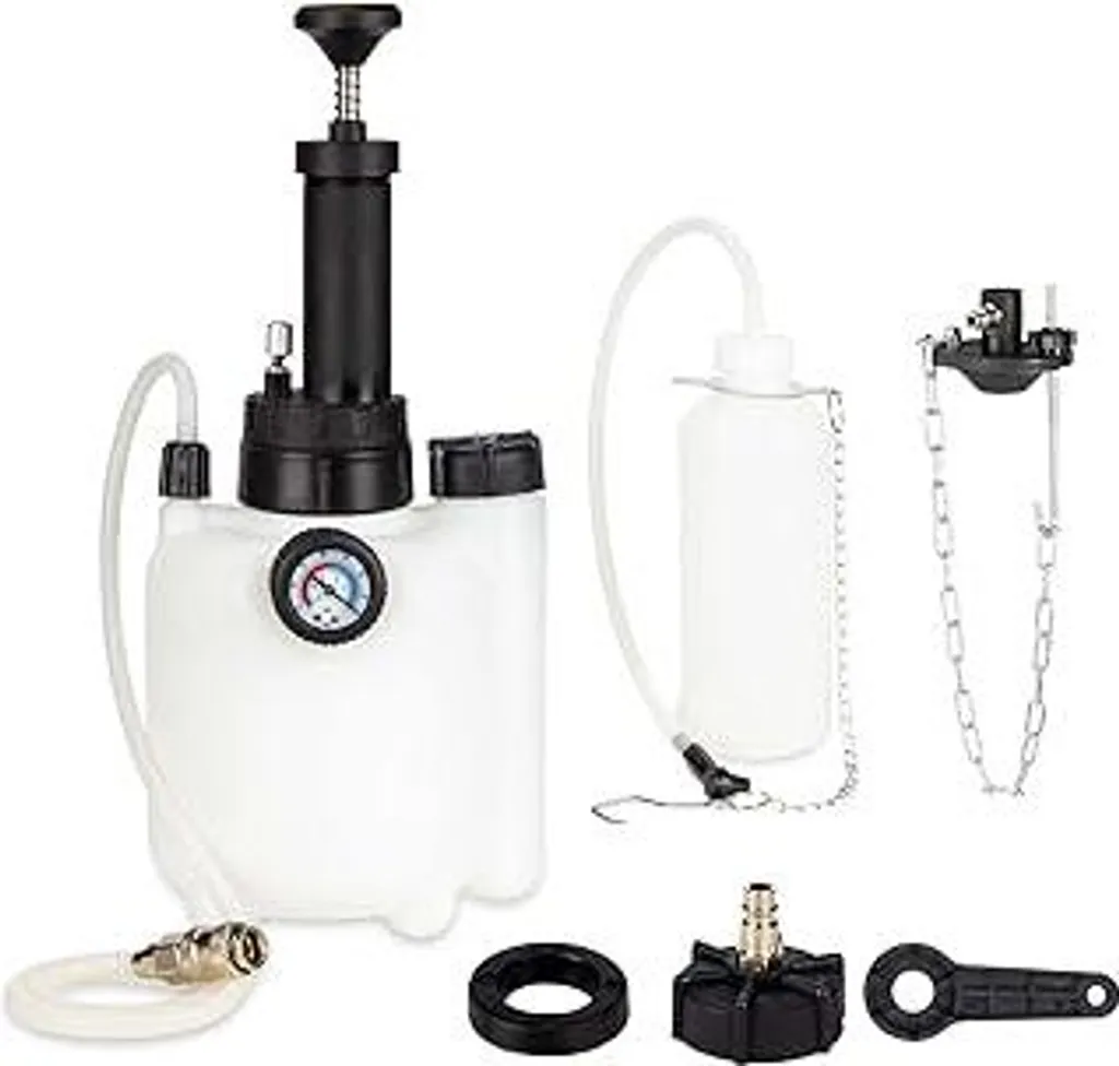 Spurgatore Freni Manuale 3 Litri | Kit Completo Fai-da-Te con Adattatore