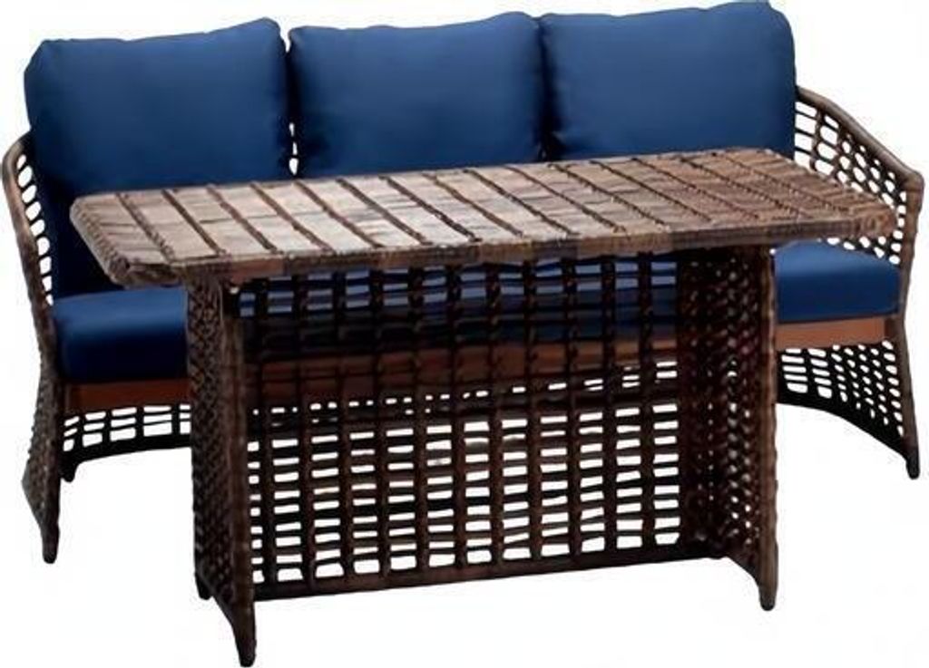 Außenmöbel Gartenlounge Rattanmöbel Freizeitmöbel Outdoor-Möbel Tisch 2tlg