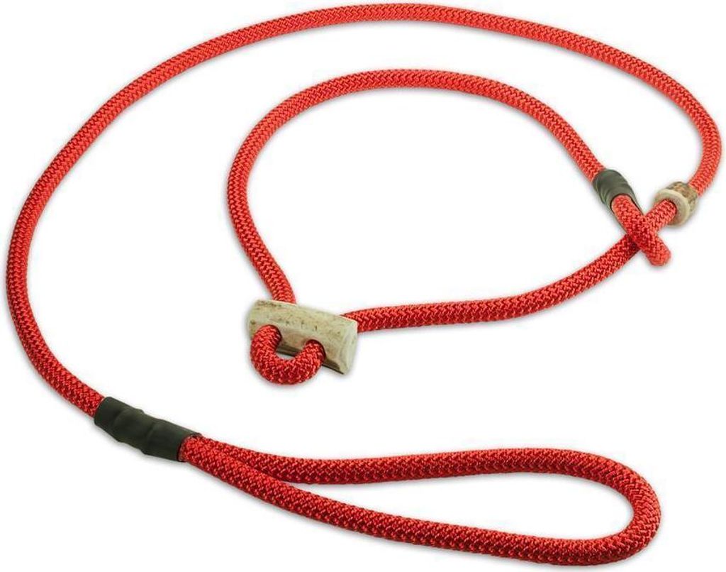 Mystique Moxonleine mit Zugbegrenzung und Handschlaufe 1,30m 8mm rot