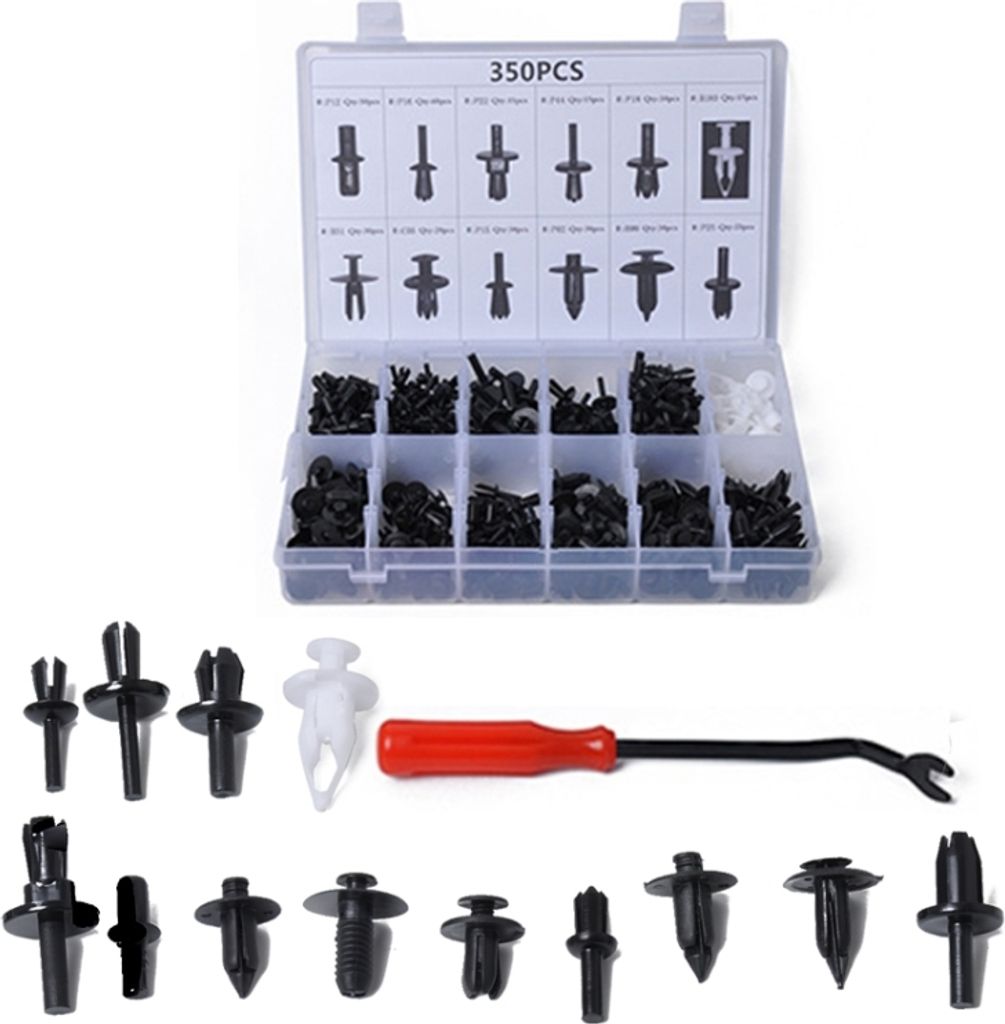 350 PCS Universal Car Retainer Clips Sortiment Auto Panel Trim Kunststoff Fasteners Rivet Clips Set