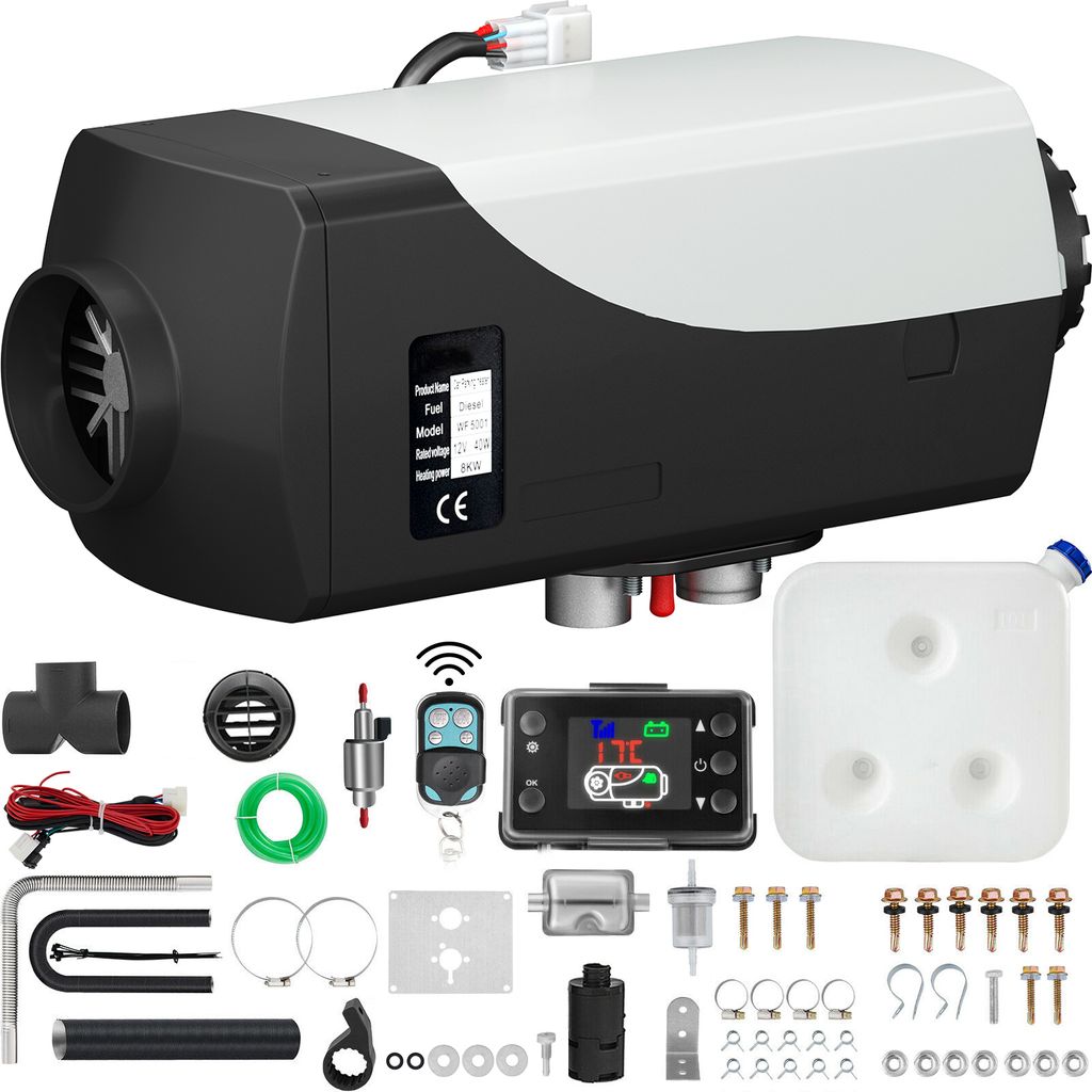 SucceBuy 12 V 8 kW Chauffage d'air diesel avec interrupteur Image du produit 