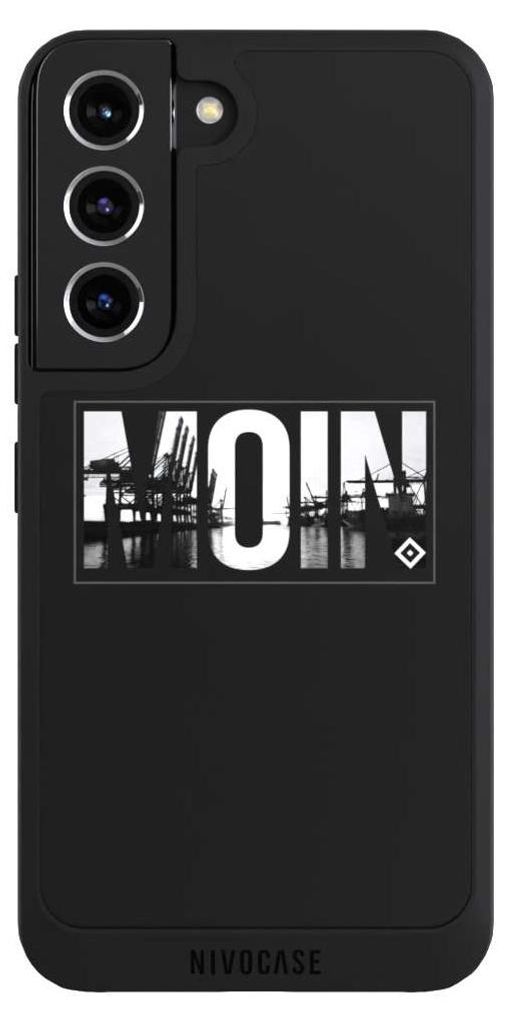 NIVOCASE Handyhülle für Samsung Galaxy S22 Hülle NIVOpure Case Schwarz HSV Hamburger SV Offizielles Lizenzprodukt